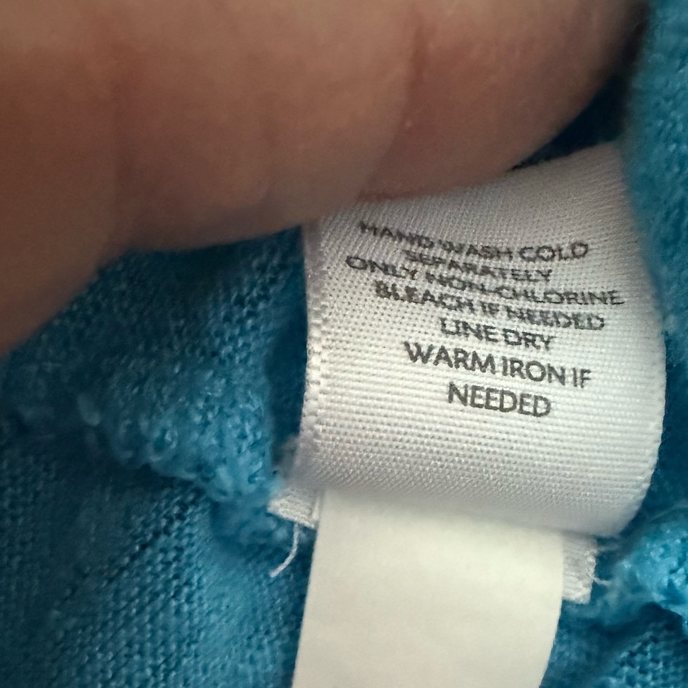 Women's J.Jill Linen Blue Cardigan. Size XL - Picture 5 of 6